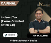 CA Final Indirect Tax (Exam-Oriented Batch 2.0) Video Lectures by CA Rajkumar (Pendrive)